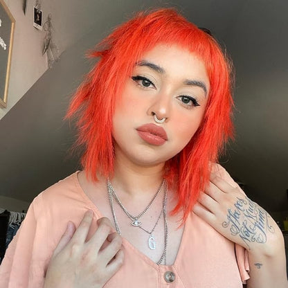 Overtone Color Depositing Semi-Permanent Hair Dye Conditioner - 8 oz For Natural & Color-Treated Hair, Moisturizing Shea Butter & Coconut Oil - Vegan & Cruelty-Free, Extreme Orange is now Poppy Orange
