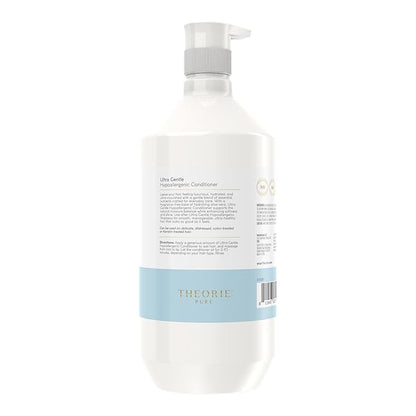 Theorie PURE Ultra Gentle Hypoallergenic Shampoo – Plant-Based & Vegan – Fragrance Free – Designed for Delicate Scalps – Pump Bottle – 27 fl oz (1 Pack)