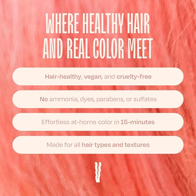 Overtone Color Depositing Semi-Permanent Hair Dye Conditioner - 8 oz For Natural & Color-Treated Hair, Moisturizing Shea Butter & Coconut Oil - Vegan & Cruelty-Free, Rose Gold is now Desert Rose
