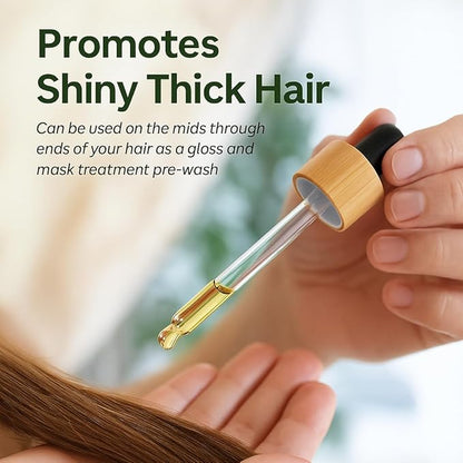 Hair Growth Oil - Organic, Vegan, cruelty free - Rosemary oil, castor oil, pumpkin seed oil, amla oil etc. For thick healthy hair, 1.70 Fl Oz (Pack of 1)