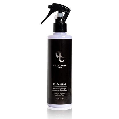 everlong Untangle Leave-in Conditioner Detangler Spray for Hair Extensions & Wigs, Infused with Keratin Protein, Argan and Jojoba Oil, Safe for All Hair Types including Human, Synthetic