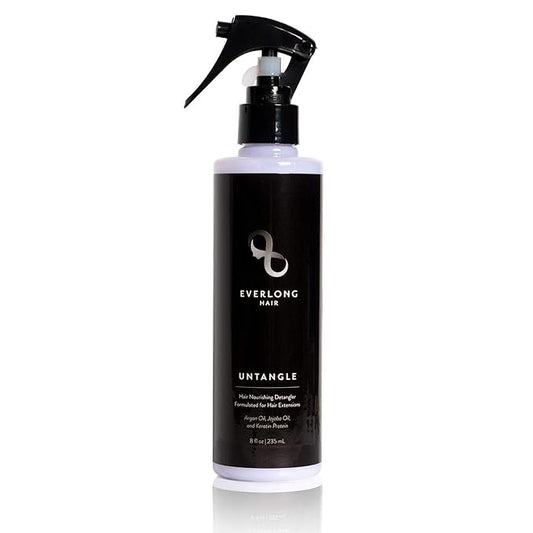everlong Untangle Leave-in Conditioner Detangler Spray for Hair Extensions & Wigs, Infused with Keratin Protein, Argan and Jojoba Oil, Safe for All Hair Types including Human, Synthetic