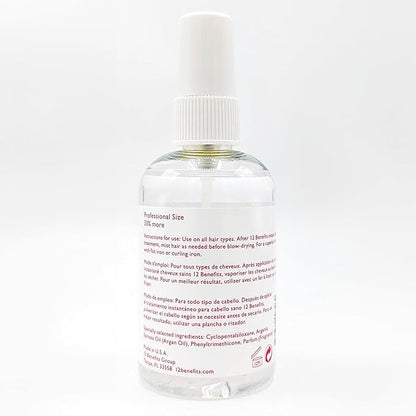 12 Benefits RAPID BLOWOUT ARGAN OIL SPRAY - Cut Blow Dry Time by 40% - Heat Protectant, Nourishes, Smooths Frizz, Adds Shine & Softens Damaged Hair, 4 Fl Oz