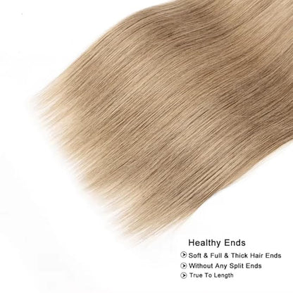 #22 Blonde Bundles Human Hair Straight Bundles 22 24 26 Inch Human Hair Weave 3 Bundle Unprocessed Brazilian Virgin Hair Ash Blonde Straight Human Hair Extensions 50 Grams/Bundle