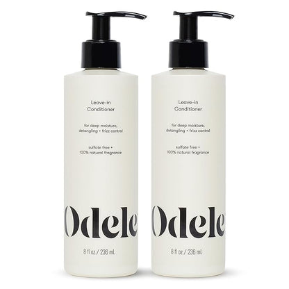 Vegan Leave-In Conditioner, for Deep Moisture, Detangling, Frizz Control, Weightless Shine, and All Hair Types + Textures, 8 fl oz (2-Pack)