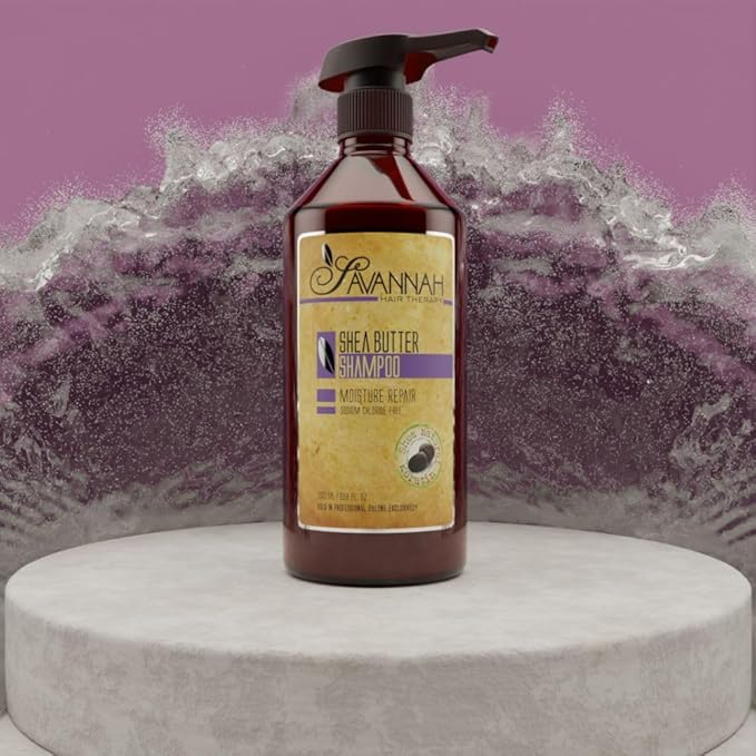 Shea Butter Shampoo – Transforms Dry, Frizzy Hair into Silky Smooth – Sulfate-Free, Nourishing Formula with Keratin & Vitamins – 500ml (16.9 oz)