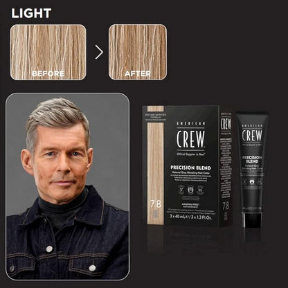 American Crew Men's Temporary Hair Color, Temporary Hair Dye, Natural Gray Coverage, Light, 1.35 Fl Oz