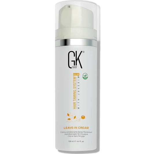 GK HAIR Vegan leave in conditioner for curly hair (4.4 Fl Oz/130ml) Conditioning Hydrating Smoothing Moisturizing & Frizz Control For Dry Damaged Hair Taming before Swimming or Exercise