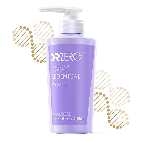 DR ZERO Hair Growth Shampoo for Women, Japanese Hair Care, 13.5 oz, Volumize Thickening, Cleanse Hydrate Damaged Hair and Scalp, Sulfate & Silicone-Free, Redensyl® Combine Nano-Tech Improves Thinning