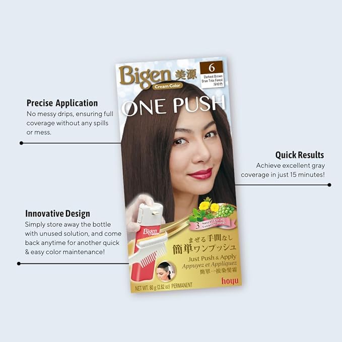 Bigen One Push 3H Honey Brown - 2 Pack