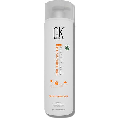 GK HAIR Global Keratin Deep Conditioner Masque (33.8 Fl Oz/1000ml) Intense Hydrating Repair Treatment Mask for Dry Damaged Color Treated Frizzy Hair Restoration Formula with JOJOBA Seed Oils