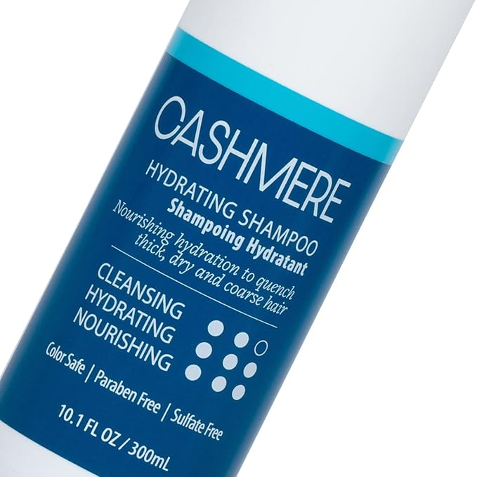 SUDZZFX Cashmere Hydrating Shampoo, 10.1 FL Oz – Sulfate-Free, Color-Safe, Paraben-Free Moisturizing Formula for Men and Women