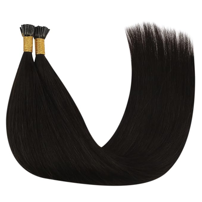 YoungSee Itip Human Hair Extensions Dark Brown I Tip Extensions Brown 14 Inch 80s 50g I Tips Hair Extensions Real Human Hair Dark Brown Short Keratin Hair Extension for Short Hair Tip Extension