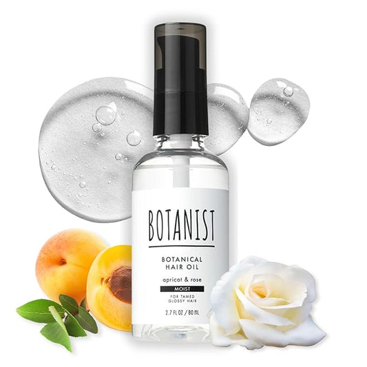 Organic Hair Oil for Frizzy Hair, Natural Hair Oil for Women, HAIR OIL Spray for Men with Jojoba Oil, Protein, Organics Extract & Squalane, Hair Scalp Oil from Japan 2.7 Fl Oz APRICOT & ROSE