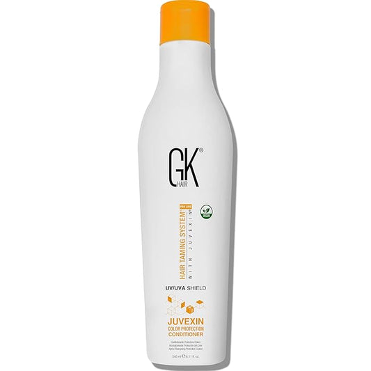 GK Hair Shield Conditioner 8.11 Fl Oz – UV Protection for Color Hair, Aloe Vera & Argan Infused, Sulfate and Paraben Free, Repairs Damage, Boosts Shine, Hydrating & Vegan