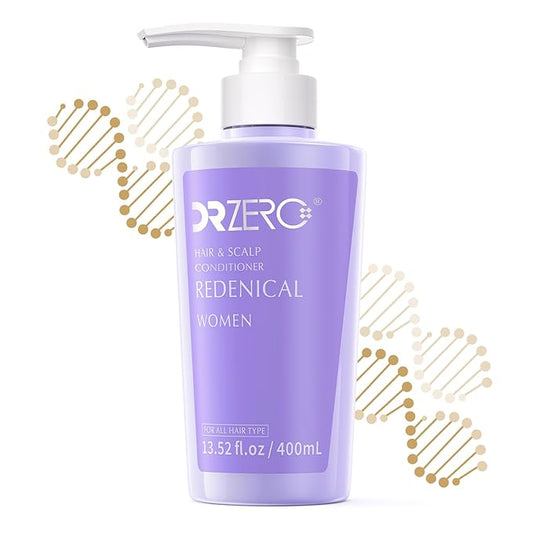 DR ZERO Hair Growth Conditioner for Women, Japanese Hair Care, 13.5 oz, Volumize Thickening, Hydrate Damaged Hair and Scalp, Sulfate & Silicone-Free, Redensyl® Combine Nano-Tech Improves Thinning