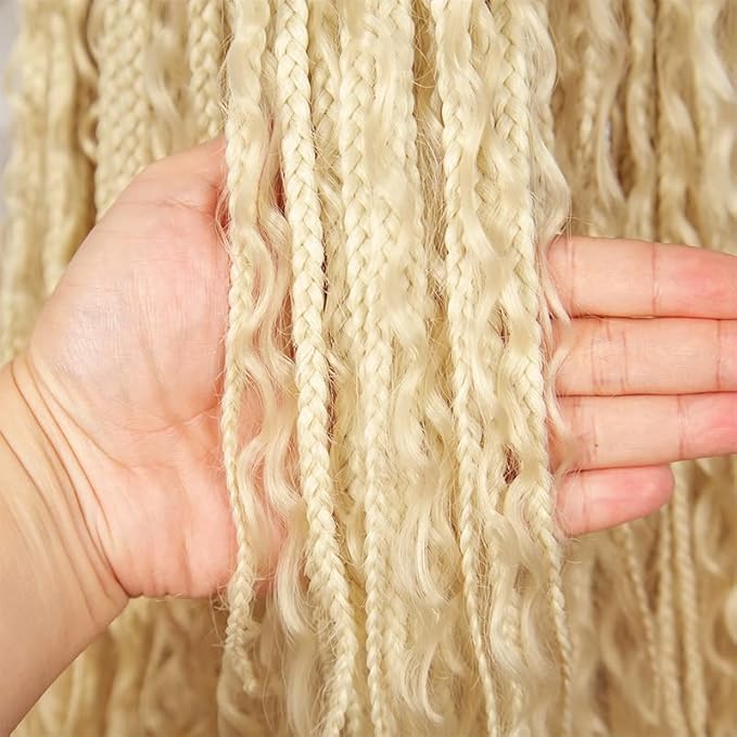 #613 Blonde Human Braiding Hair Deep Wave Bulk 24 24 24 Inch Human Hair Weave 3 Bundle Unprocessed Brazilian Virgin Hair Honey Blonde Deep Curly Braiding Hair Extensions 50 Grams/Bundle