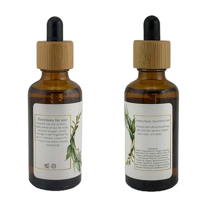 Hair Growth Oil - Organic, Vegan, cruelty free - Rosemary oil, castor oil, pumpkin seed oil, amla oil etc. For thick healthy hair, 1.70 Fl Oz (Pack of 1)