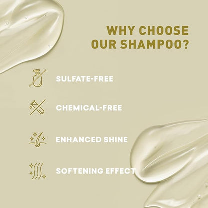 Just Nutritive Shampoo For Blonde Natural & Color-Treated Hair, Neutralize Brassy Tones, No Purple or Blue Shampoo, Paraben Free, Phthalate Free, Silicone Free, 8 oz. Bottle