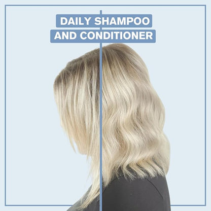 Alcôve - Daily Shampoo & Conditioner Duo - All Hair Types - Sulfate-Free - Lightweight Care - Evening Primrose Oil - Mango Extract - Argan Oil - Anti-Frizz - Color-Safe - 10oz