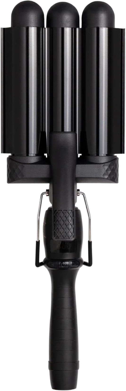 Mermade PRO Hair Waver 1.25" - 3 Barrel Curling Iron 1 1/4 Inch, Ceramic Barrel Waver for Thick, Thin, Long, or Short Hair - 1.25", Black