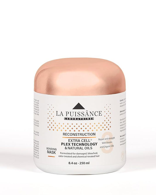 LA PUISSANCE Extra Cell Plex Deep Conditioning Hair Mask Step 3 - Moisturizing Repair Treatment for Damaged Hair - Ideal for Color-Treated, Bleached & Chemically-Treated Hair for Home and Salon Use