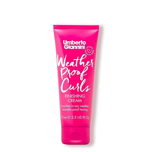Umberto Giannini Weatherproof Curls Finishing Cream, Vegan & Cruelty Free Humidity Proof Hair Cream, 75 ml