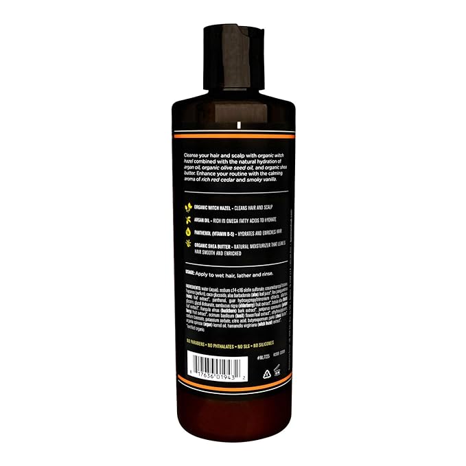 Barrel and Oak - 2-in-1 Shampoo & Conditioner, Men's Shampoo & Conditioner Set, Hair Care for Men, Cleanses Hair & Scalp, Natural Moisturizer, Essential Oil-Based Scent, Vegan (Bourbon Cedar, 16 oz)