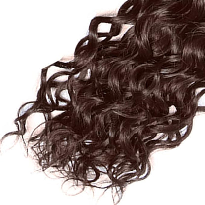 Brown Bundles Human Hair Dark Brown Bundles Color #4 Water Wave Bundles Grade 8A Brazilian Virgin Hair 1 Bundle 14 Inch Chocolate Brown Bundles Human Hair Brown Water Wave Bundles