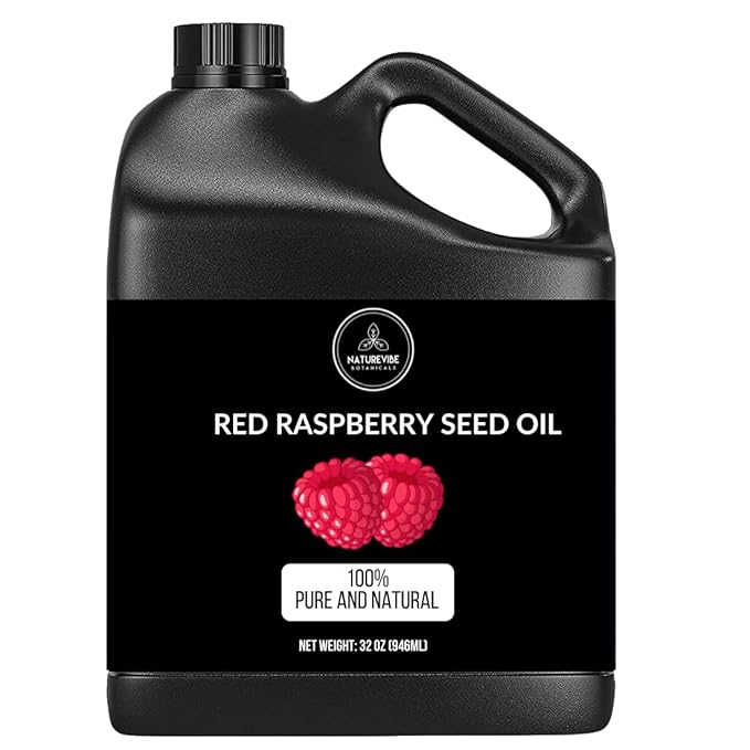 Naturevibe Botanicals Red Raspberry Oil 32 Ounces | 100% Pure and Natural | Great for Skin Care and Hair Care