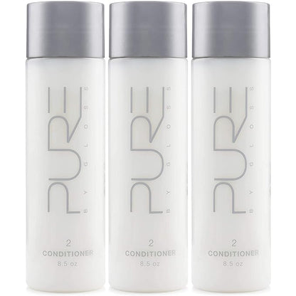 Pure By Gloss Conditioner – Fresh Lemon Scent – for All Hair Types – Cruelty Free and Paraben Free – Luxurious Moisturizing, Softening & Detangling Formula – for Men and Women – 8.5oz Each – 3 Pack
