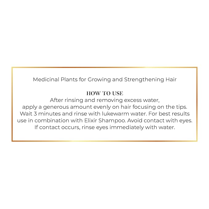 Elixir by Cocó March Hair Growth Plant Based Conditioner - Natural Formula, No Harmful Chemicals, No Parabens for Strengthening Hair & Increased Volume - 16.9 Fl Oz 500 ml