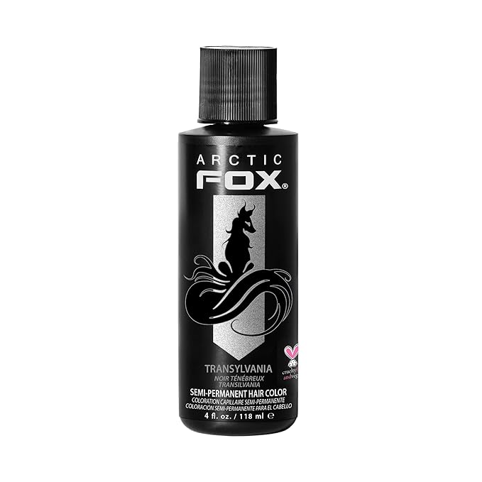 ARCTIC FOX Vegan and Cruelty-Free Semi-Permanent Hair Color Dye (4 Fl Oz, TRANSYLVANIA)