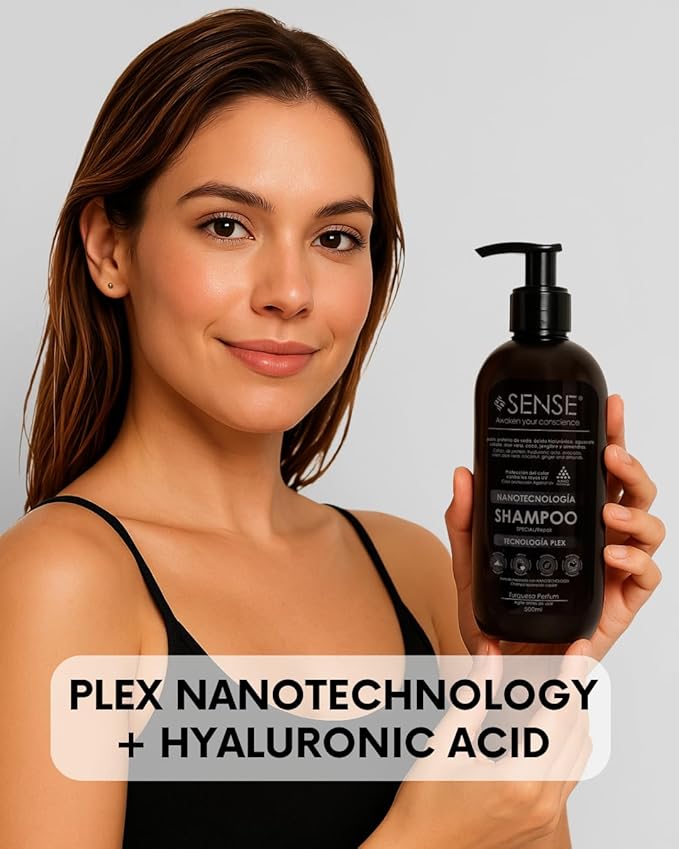 Nanotech Plex Repair Shampoo & Conditioner Set – Bond Restoration with Hyaluronic Acid, Coconut, Ginger & Q10 – Sulfate-Free, Vegan – 2 x 500 ml