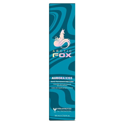 ARCTIC FOX Vegan and Cruelty-Free Semi-Permanent Hair Color Dye (5.6 Fl Oz, AURORA KISS)