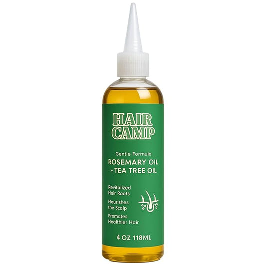 Hair Camp Oil for Hair Growth, with Black Seed Extract + Rosemary, Infused with Tea Tree Oil for Strengthening, Soothing, Moisturizing & Healthier Hair, 120ml (1)
