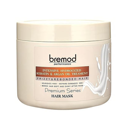 Argan Oil & Keratin Hair Mask Hydrating Deep Conditioner for Dry, Damaged, Frizzy & Rebonded Hair Anti-Fall, Strengthening, Moisturizing 16.9 Fl Oz