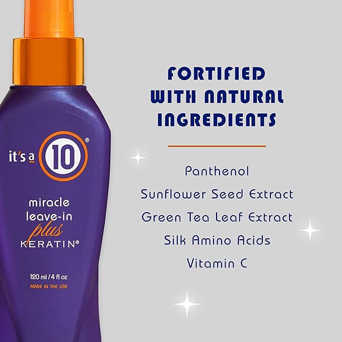 It's a 10 Haircare Miracle Leave-In Plus Keratin, 2 Fl. oz.