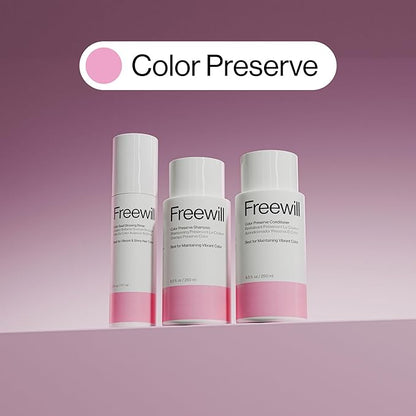 Freewill Color Preserve Shampoo, Gentle, Moisturizing and Nourishing Shampoo for Color-Treated Hair, Fights Color Fade to Help Maintain Vibrancy, 8.5 oz