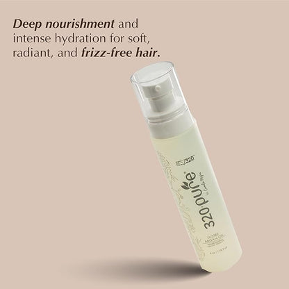 320Pure Lustre Argan Oil For Hair 4oz Pump, Aceite de argán para el cabello, Argan Oil Hair Treatment with Pure Argon for Color-Treated, Damaged, Dry, Straight and Curly