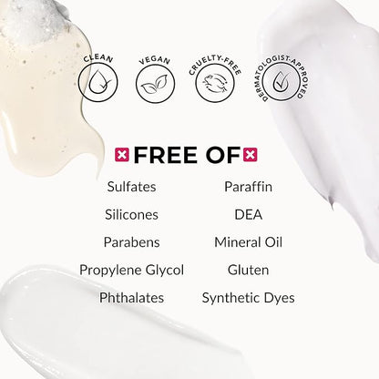 Love Ur Curls Fragrance Free Shampoo & Conditioner Set with All in One Curl Cream Styler for Kinky & Coily Hair, 3 Step System to Repair, 200 mL