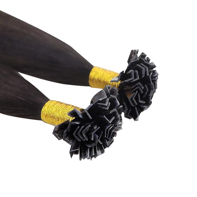 YoungSee K Tip Hair Extensions Real Human Hair Balayage Ktip Extensions Ombre Dark Brown Roots to Blonde K Tips Human Hair Extensions for Long Hair 24Inch 50s/50g Pre Bonded Hair Extensions Add Length