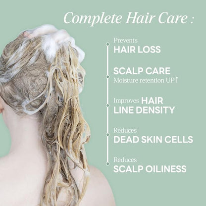 Prestige Scalp Shampoo | Total Solution for Dry Scalp, Cooling Relief, Moisture Balance, Hair Strengthening, Volume Support & Damage Repair (16.23 fl oz)