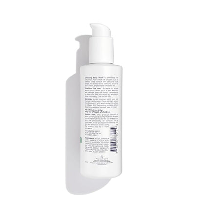 Glycolic Acid Body Wash – Exfoliating & Moisturizing Body Wash for Dry Skin, Reduce Keratosis Pilaris – Fragrance-Free Exfoliator with Glycolic Acid for Rough & Bumpy Skin, 6.7 Fl Oz
