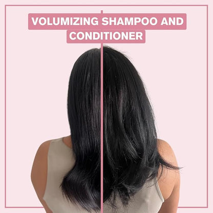 Alcôve - Volumizing Shampoo & Conditioner Duo - Fine and Thin Hair - Sulfate-Free - Lightweight Volume - Evening Primrose Oil - Mango Extract - Argan Oil - Anti-Frizz - Color-Safe - 10 ounces