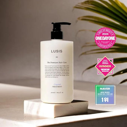 LUSIS, Crystal Hair Treatment, Conditioner, Silky and Moisture Rich Hair Clinic, Floral Scent, 500ml