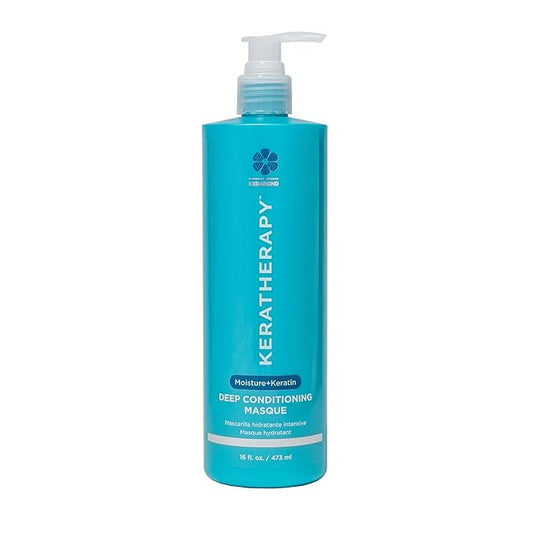 KERATHERAPY Keratin Infused Deep Conditioning Masque, 16.9 fl. oz., 500 ml - Moisturizing Hair Deep Conditioning Treatment with Kerabond, Jojoba Oil, Nettle Root Extract, Wheat Oil, & Persian Walnut