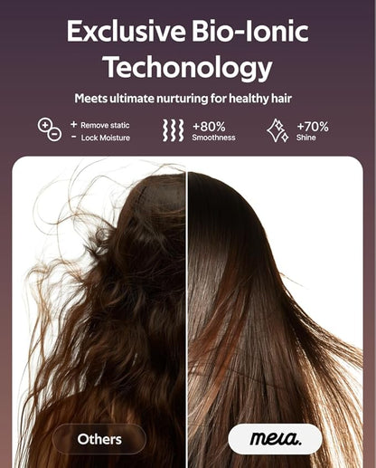 Professional Hair Dryer with Diffuser for Women- mera Classic Bi-Ionic Blowdryer Fast Drying Remove Static Full Tool Set for Stylist, One Button Cooling Mode, cUL Certified, Lightweight, Travel