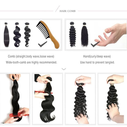 1B99J Straight Bundles Black Mixed With Burgundy Straight Bundles two tone Brazilian Hair Extensions Soft and Silky for Women 24 26 28 Inch