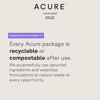 Acure Ultra Hydrating Shampoo - Moisturizing Shampoo for Women & Men, Moisturize and Soften Fine, Dry, Damaged, Color Treated Hair & Scalp w/Argan Oil, Vegan, Paraben Free, Sulfate Free - 8 fl oz
